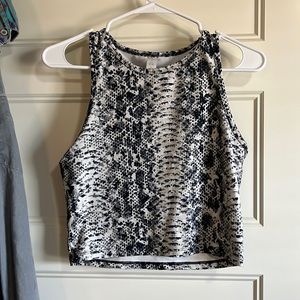 Balance Collections Women’s Snakeskin Gym Workout Tank Top Shirt